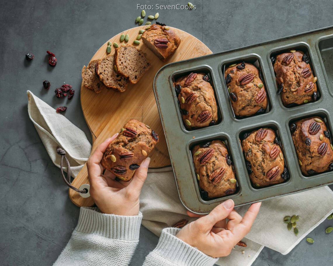 Vegetarisches Rezept: Zero Waste Bananenbrot mit Bananenschalen