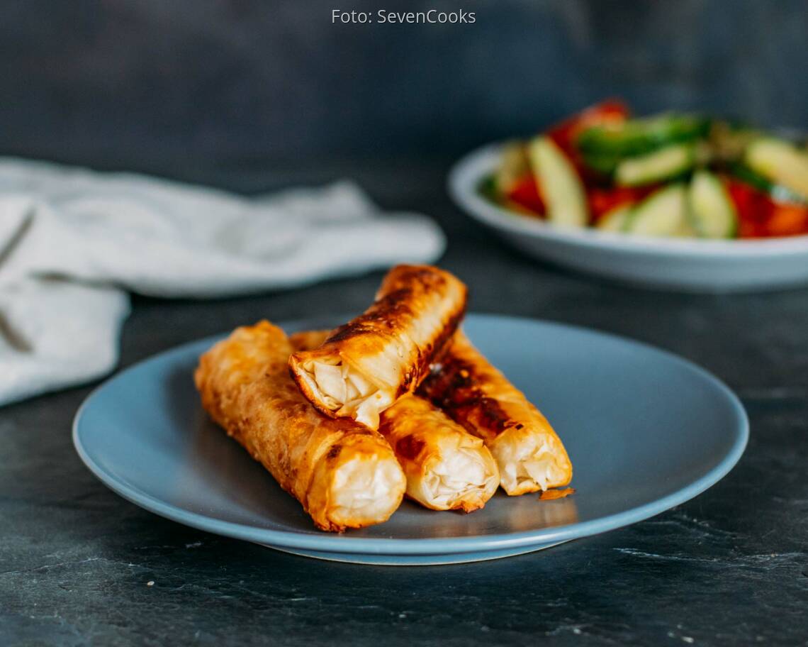 Vegetarisches Rezept: Zigarrenbörek mit Feta_1