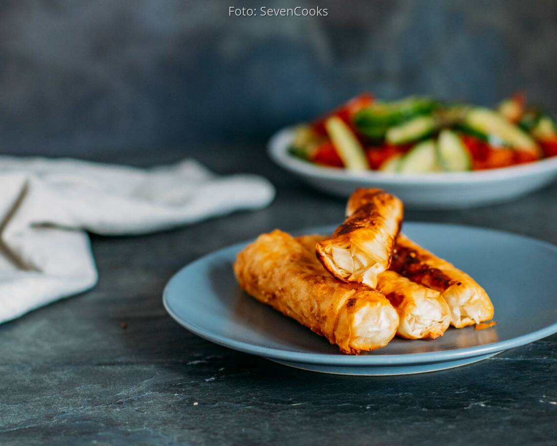 Vegetarisches Rezept: Zigarrenbörek mit Feta_2