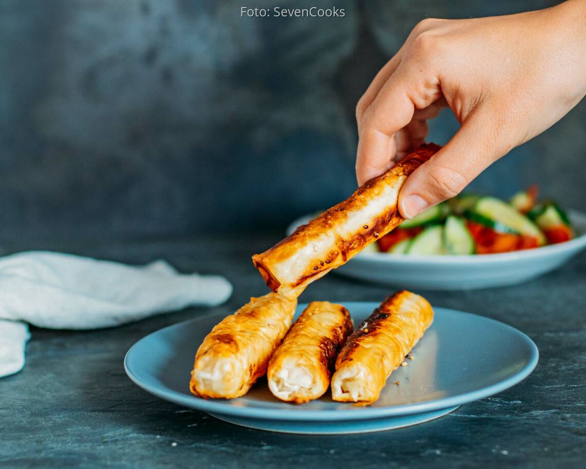 Vegetarisches Rezept: Zigarrenbörek mit Feta_3