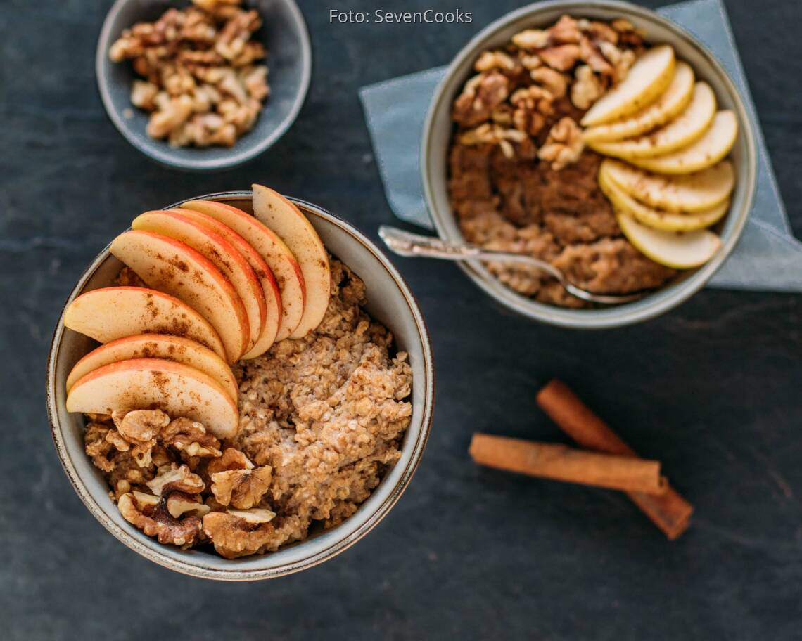Vegetarisches Rezept: Zimt Oatmeal 1