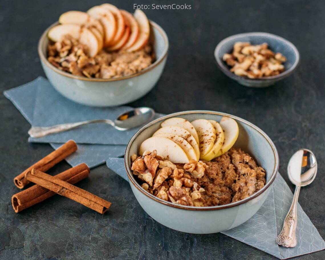 Vegetarisches Rezept: Zimt Oatmeal 2