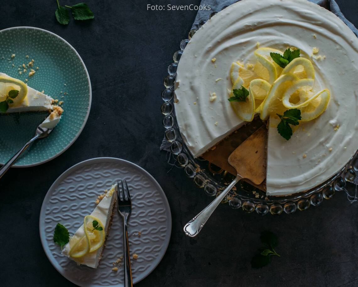 Vegetarisches Rezept: Zitronenkuchen ohne Backen 2