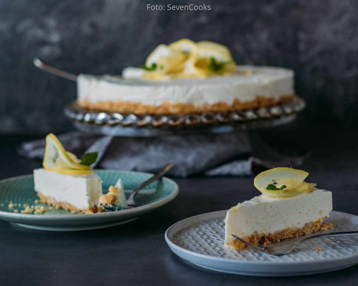 Vegetarisches Rezept: Zitronenkuchen ohne Backen 3
