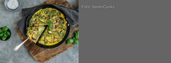 Rezeptbild für "Zucchini-Frittata mit Pilzen"