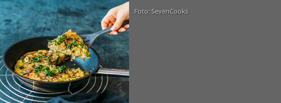 Rezeptbild für "Zucchini-Pilz-Tortilla"