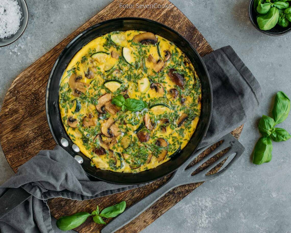 Vegetarisches Rezept: Zucchini-Frittata 2