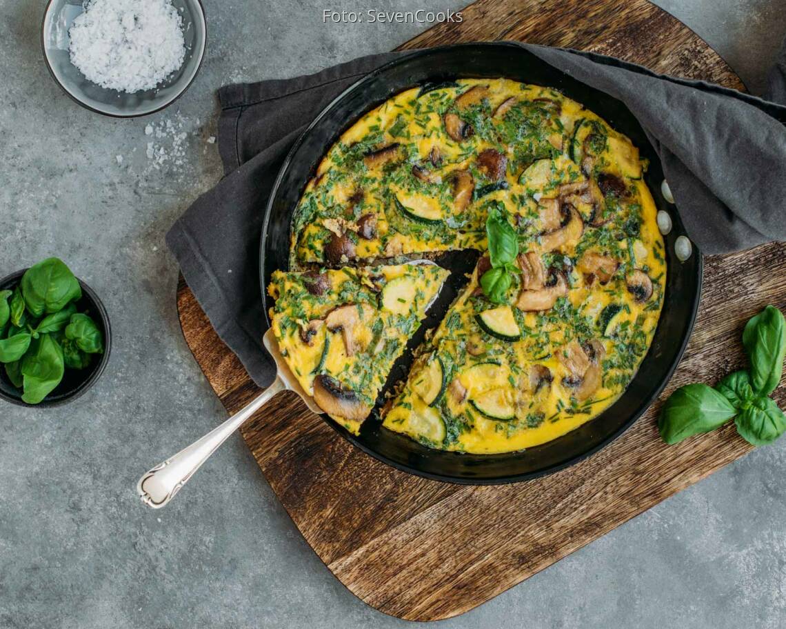 Vegetarisches Rezept: Zucchini-Frittata 3