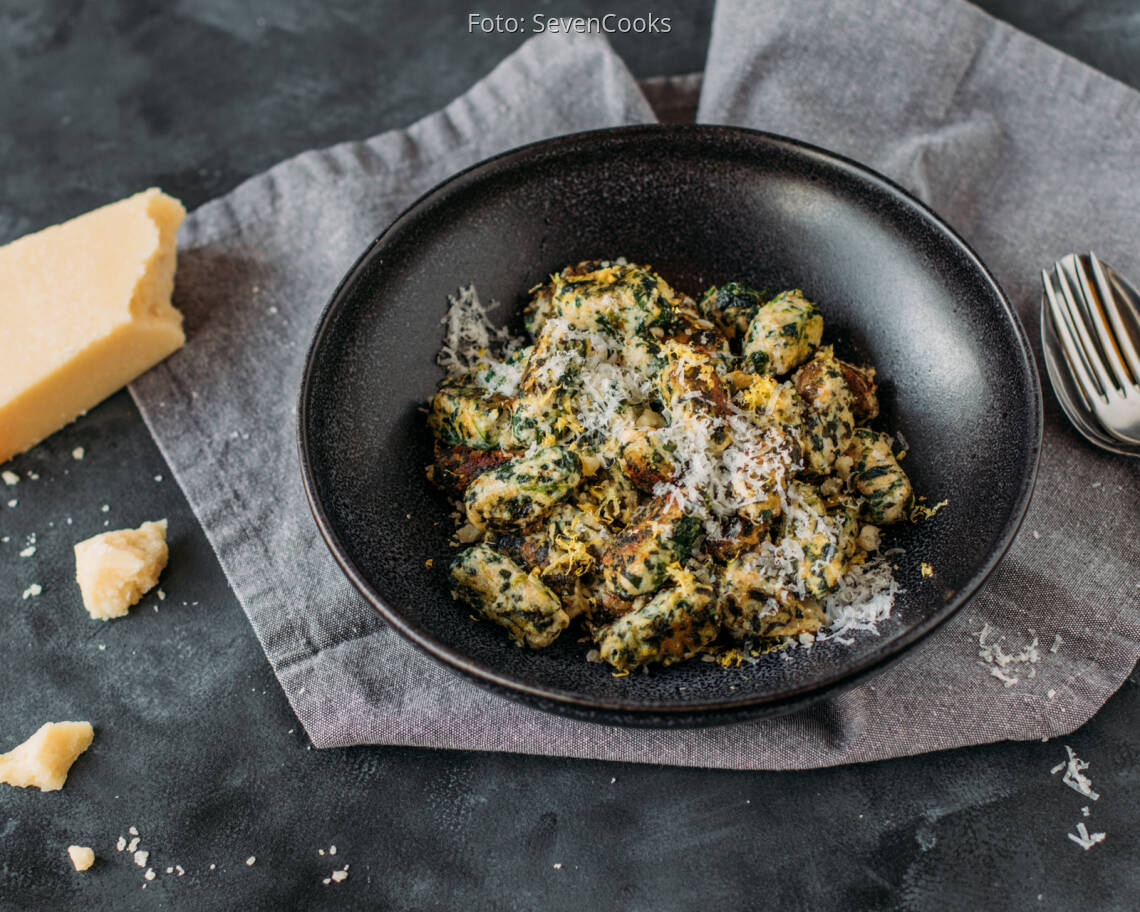 Vegetarsches Rezept: Spinat-Zitronen-Malfatti 2