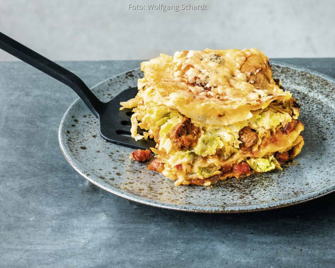 Winterlasagne mit Wirsing