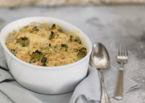 Blumenkohl-Romanesco-Gratin