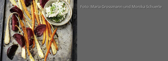 Rezeptbild für "Wurzelgemüse mit Forellendip"