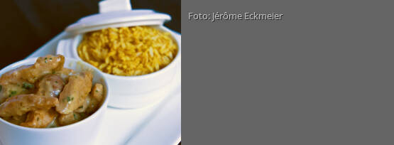 Rezeptbild für "Zartes Geschnetzeltes an Safranreis"