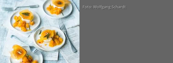 Rezeptbild für "Ziegenkäse mit Aprikosensalsa"