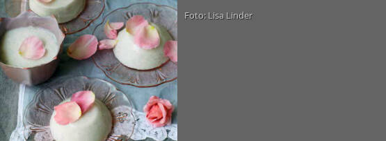 Rezeptbild für "Zitronengras-Rosenwasser-Pannacotta"
