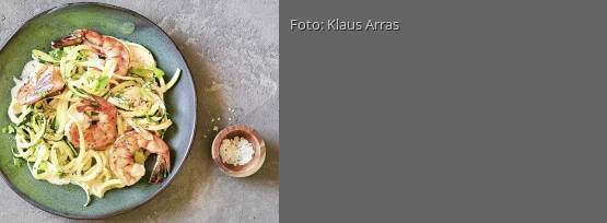 Rezeptbild für "Zoodles mit Garnelen"