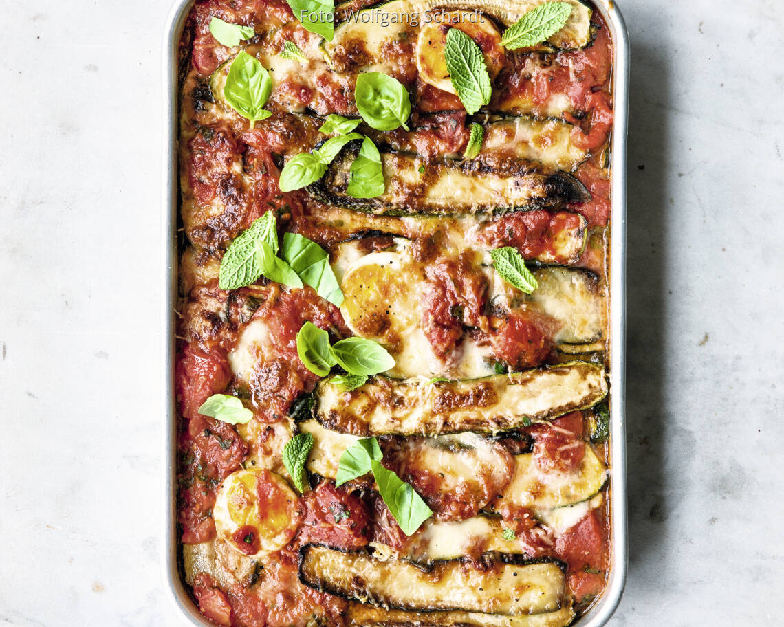 Zucchiniauflauf alla Parmigiana