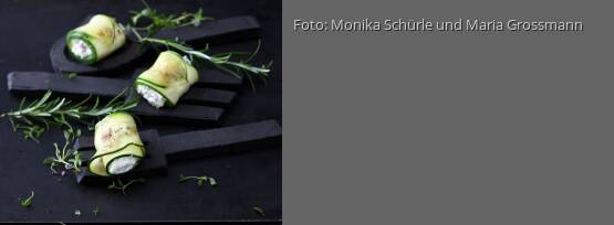 Rezeptbild für "Zucchiniröllchen mit Ziegenkäse"