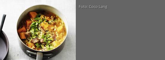 Rezeptbild für "Zwiebel-Lamm-Topf mit Datteln"